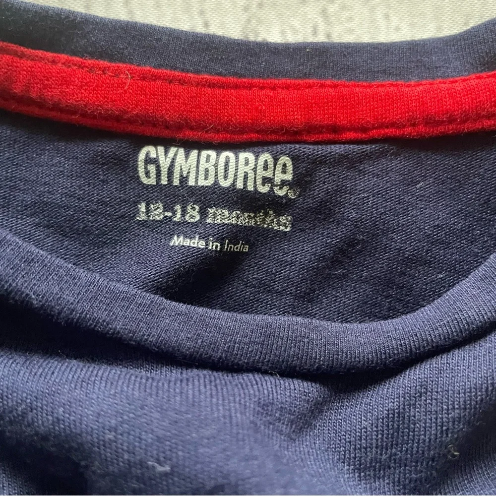Gymboree Navy Skateboarding Dog Shirt Size 12-18 months